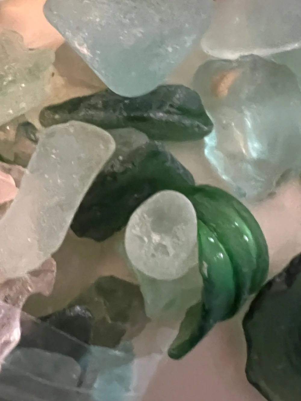 Vintage Sea Glass English Jewelry Mosaics Stained Glass Wire Wraps 11 ou…
